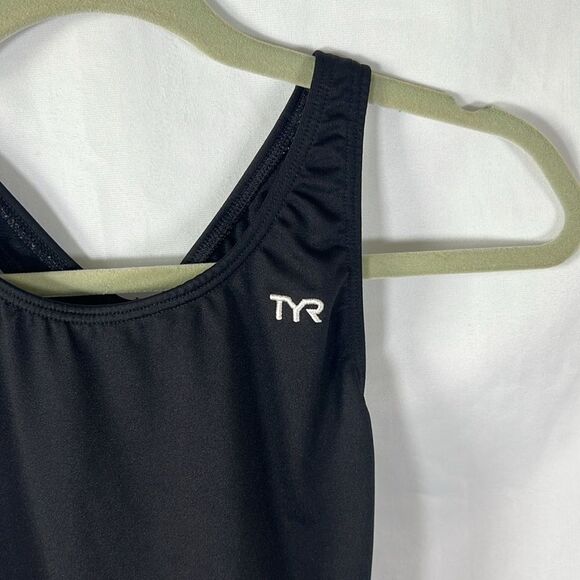 Tyr Racer Back One Piece Swimsuit size 36 Black - Picture 2 of 5